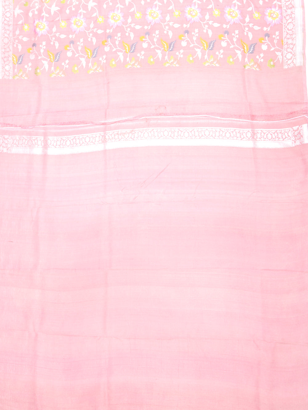 Banarasi Tussar Georgette Jaal Peach Saree
