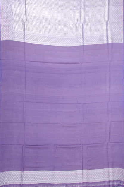 Banarasi Tussar Georgette Jaal Lavender Saree