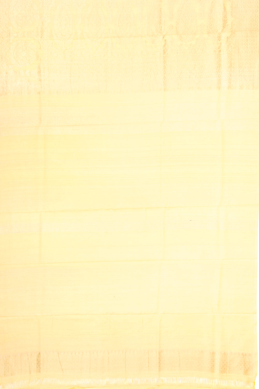 Banarasi Tussar Georgette Floral Printed Yellow Saree