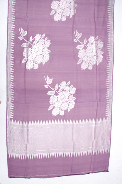 Banarasi Tussar Georgette Butta Lavender Saree