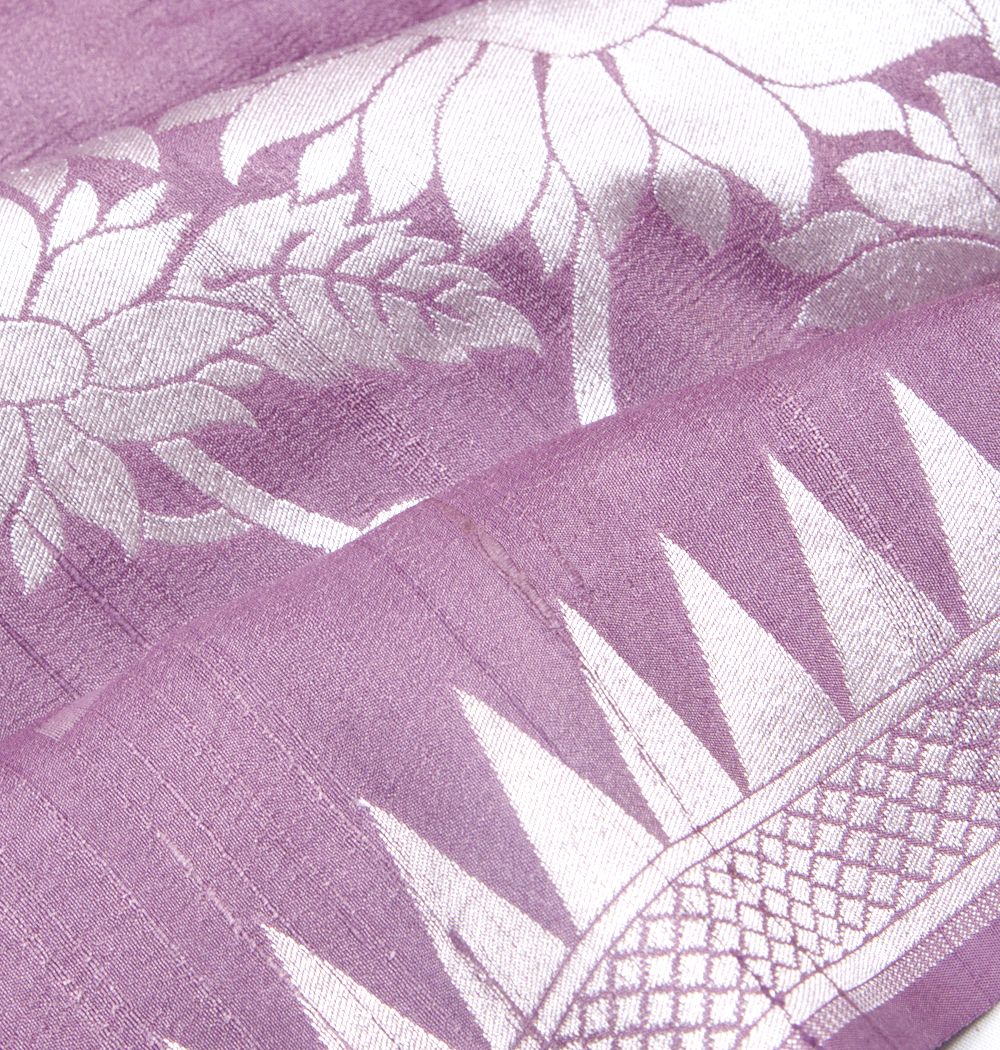 Banarasi Tussar Georgette Butta Lavender Saree