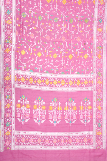 Banarasi Tussar Georgette Jaal Pink Saree