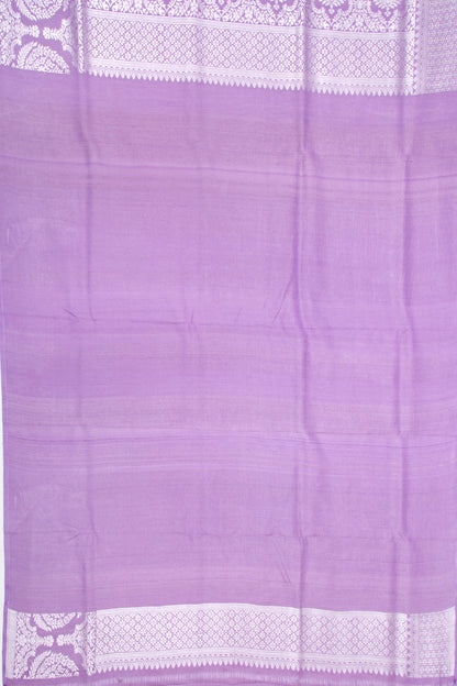 Banarasi Tussar Georgette Jaal Lavender Saree