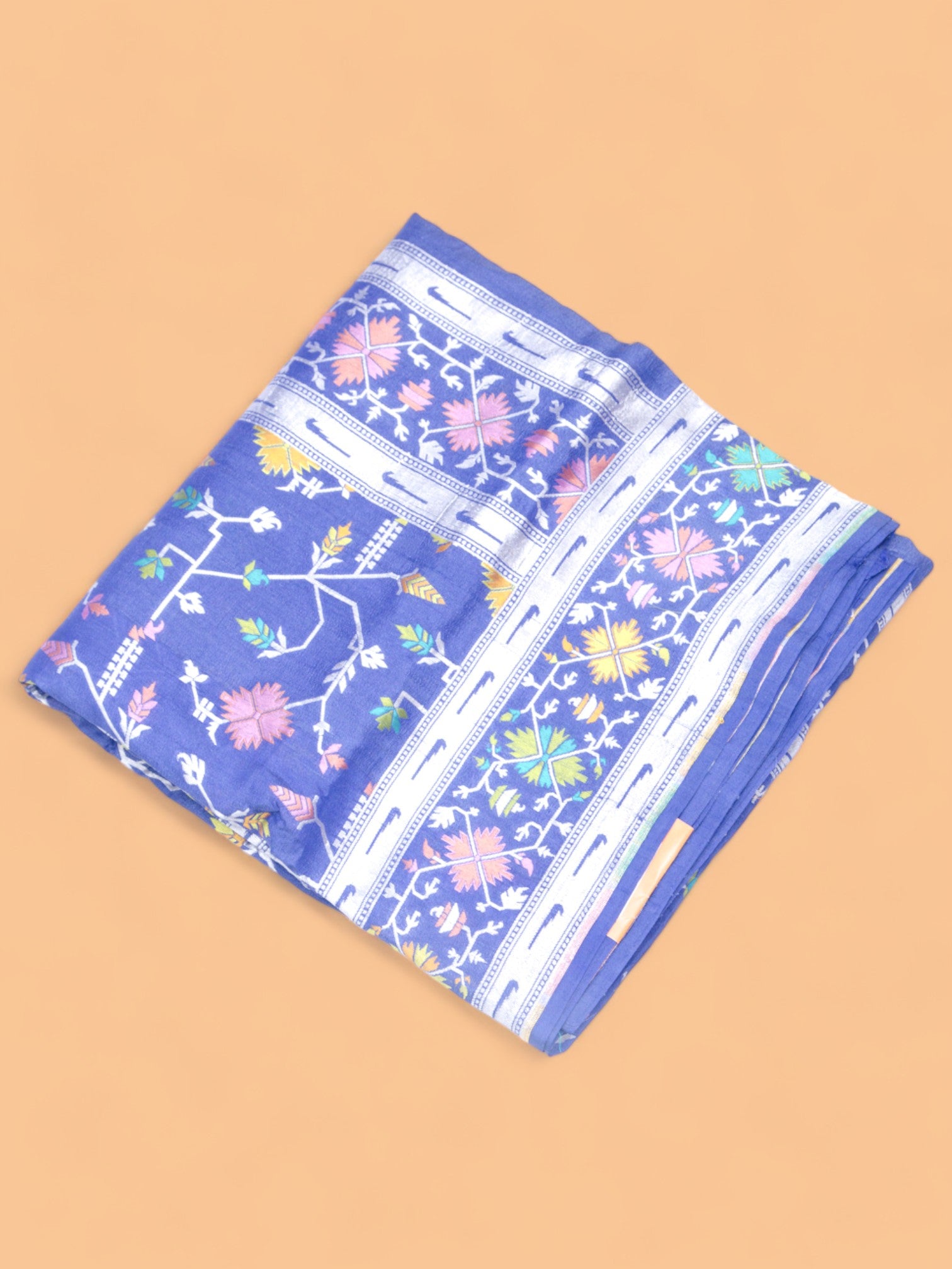 Banarasi Tussar Georgette Jaal Dark Blue Saree