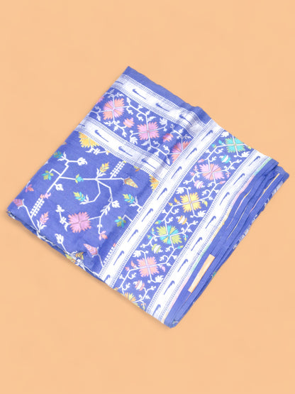 Banarasi Tussar Georgette Jaal Dark Blue Saree