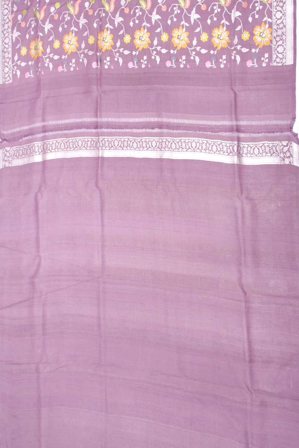 Banarasi Tussar GeorgetteJaal Lavender Saree