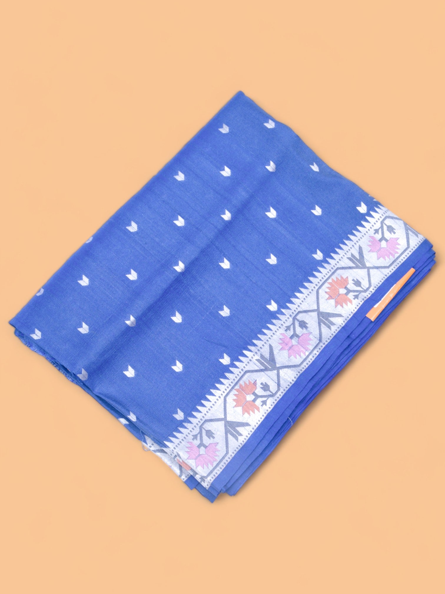 Banarasi Tussar Georgette Brocade Royal Blue Saree