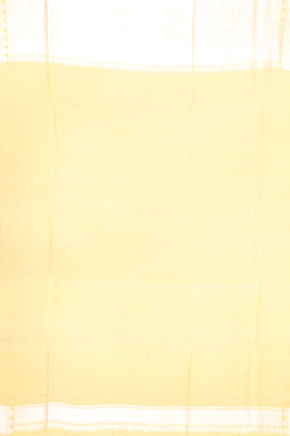 Banarasi Tussar Georgette Jaal Yellow Saree