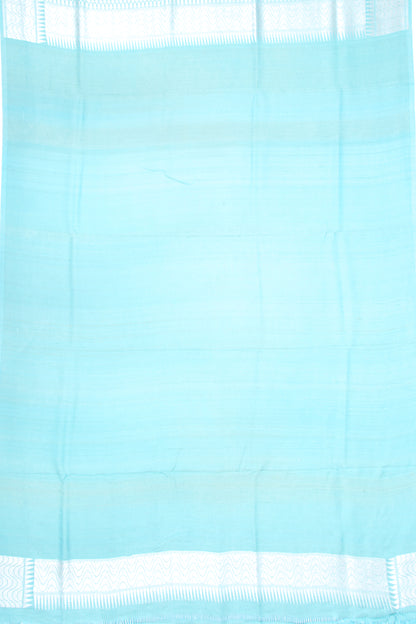 Banarasi Tussar Georgette Jaal Sky Blue Saree