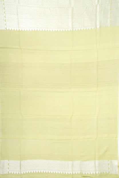 Banarasi Tussar Georgette Brocade Pastel Green Saree