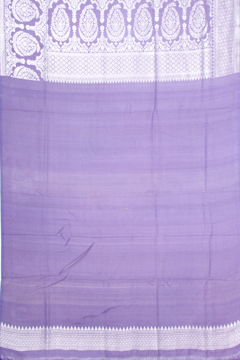 Banarasi Tussar Georgette Floral Printed Lavender Saree