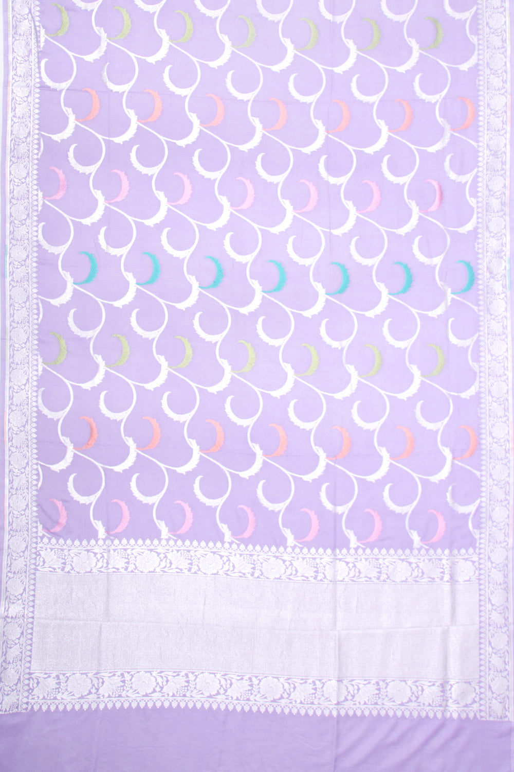 Banarasi Tussar Georgette Jaal Lavender Saree