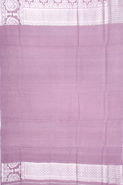 Banarasi Tussar Georgette Brocade Lavender Saree