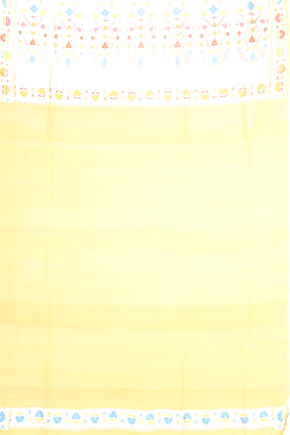 Banarasi Tussar Georgette Brocade Yellow Saree