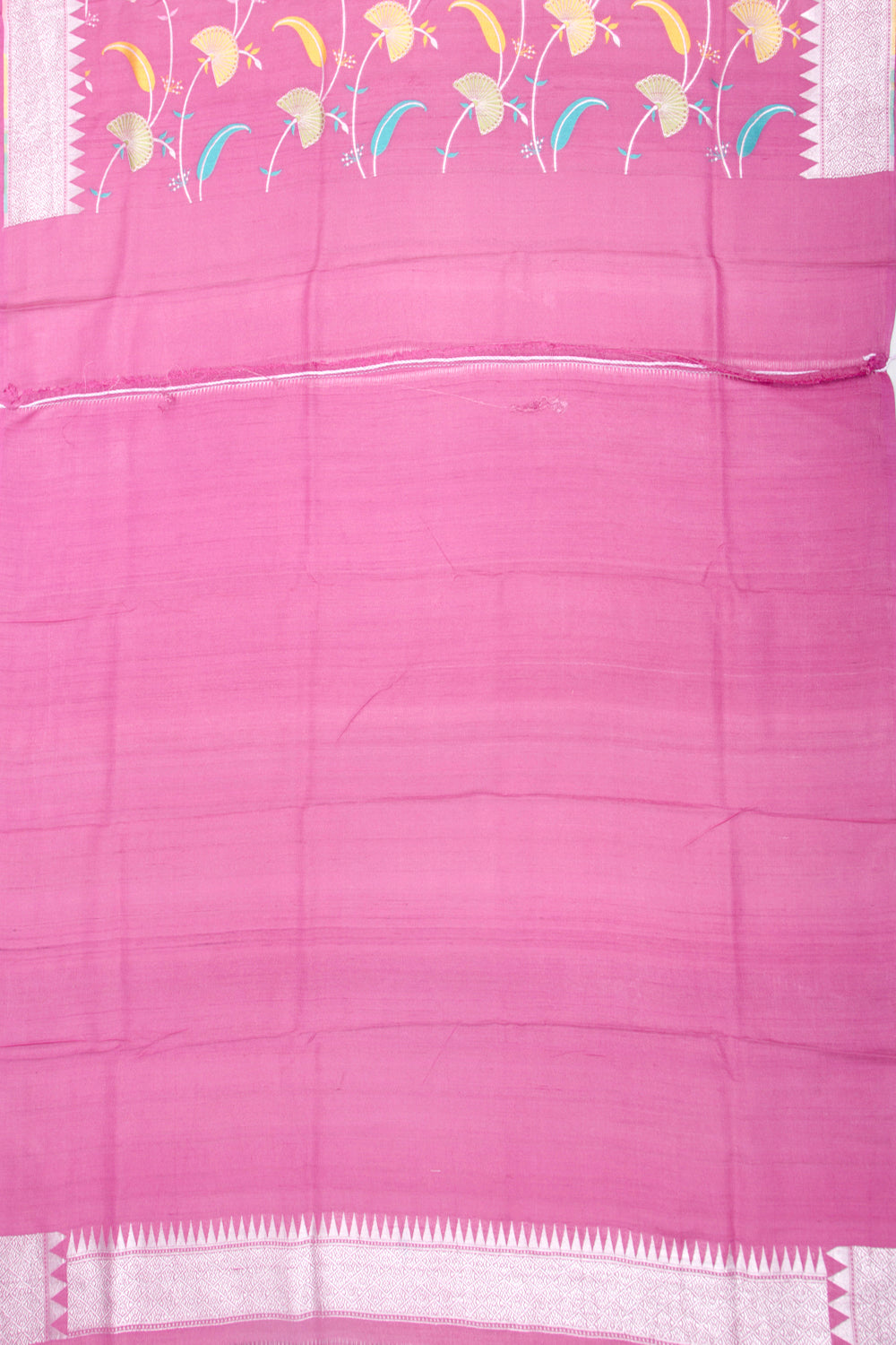 Banarasi Tussar Georgette Jaal Pink Saree