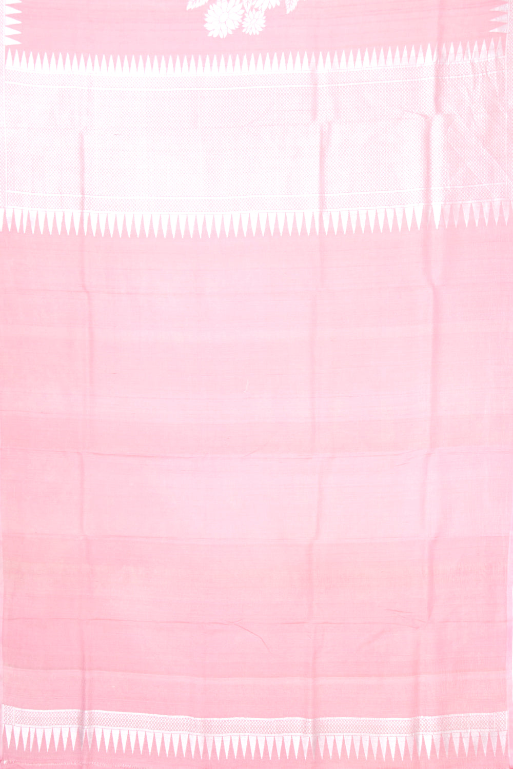 Banarasi Tussar Georgette Floral Printed Peach Saree