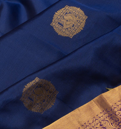 Soft Silk Butta Violet Saree With Cut Work