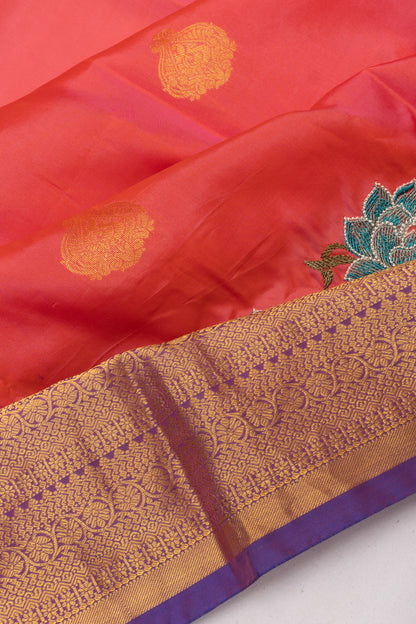Soft Silk Butta Pink Saree With Cut Work