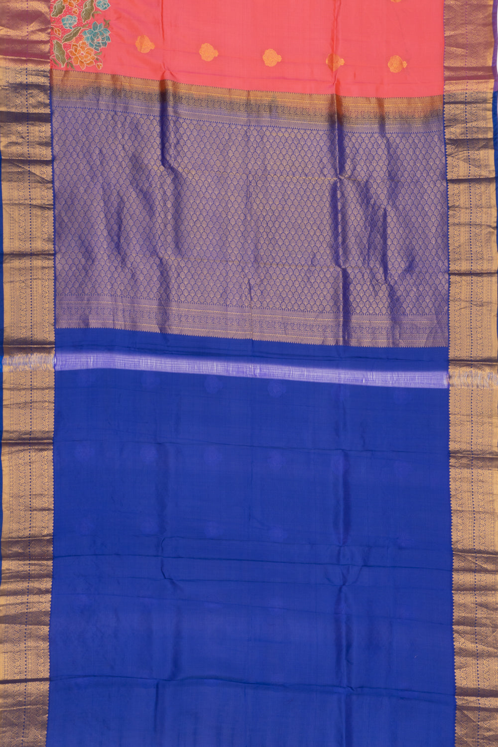 Soft Silk Butta Pink Saree With Cut Work