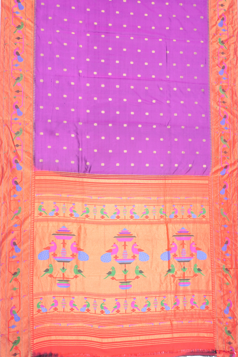 Muniya Silk Butta Purple Saree