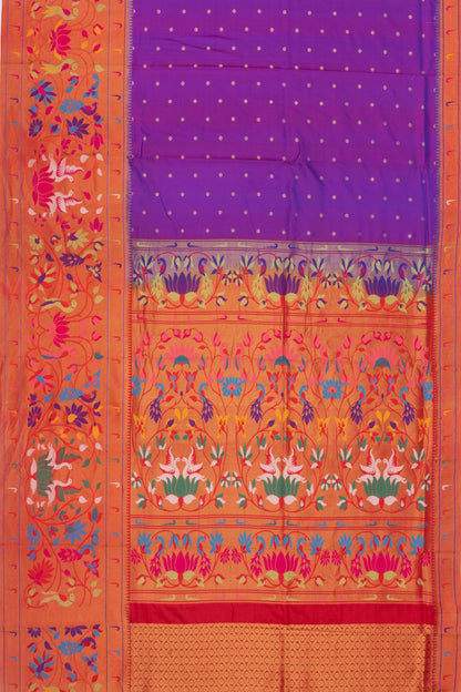 Muniya Silk Butta Purple Saree