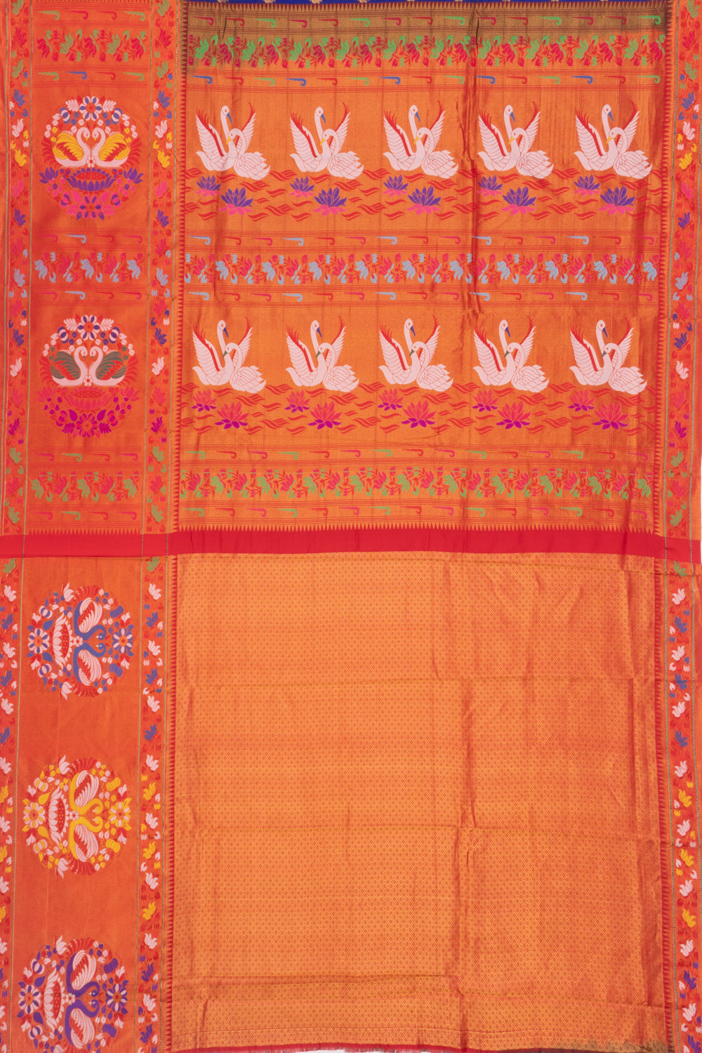 Muniya Silk Butta Dark Blue Saree
