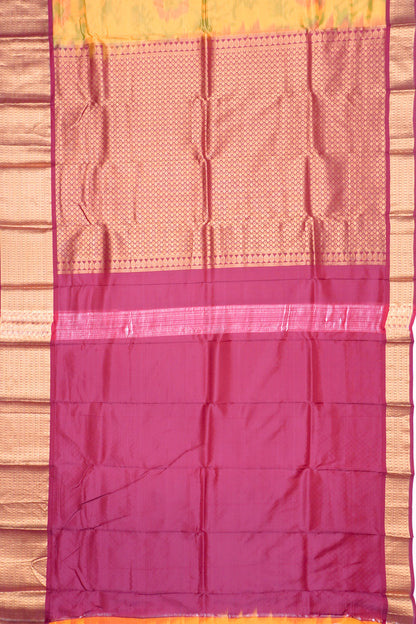 Soft Silk Printed Mustard Yellow Saree