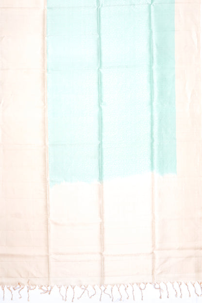 Coimbatore Silk Brocade Sea Green Saree