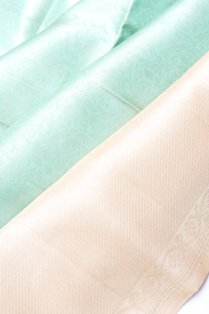 Coimbatore Silk Brocade Sea Green Saree