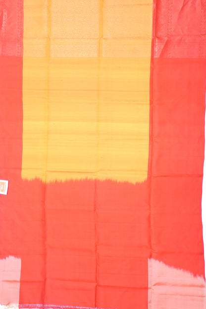 Coimbatore Silk Brocade Mustard Yellow Saree