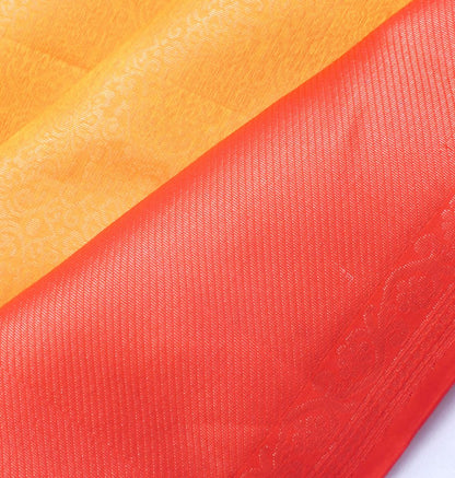 Coimbatore Silk Brocade Mustard Yellow Saree
