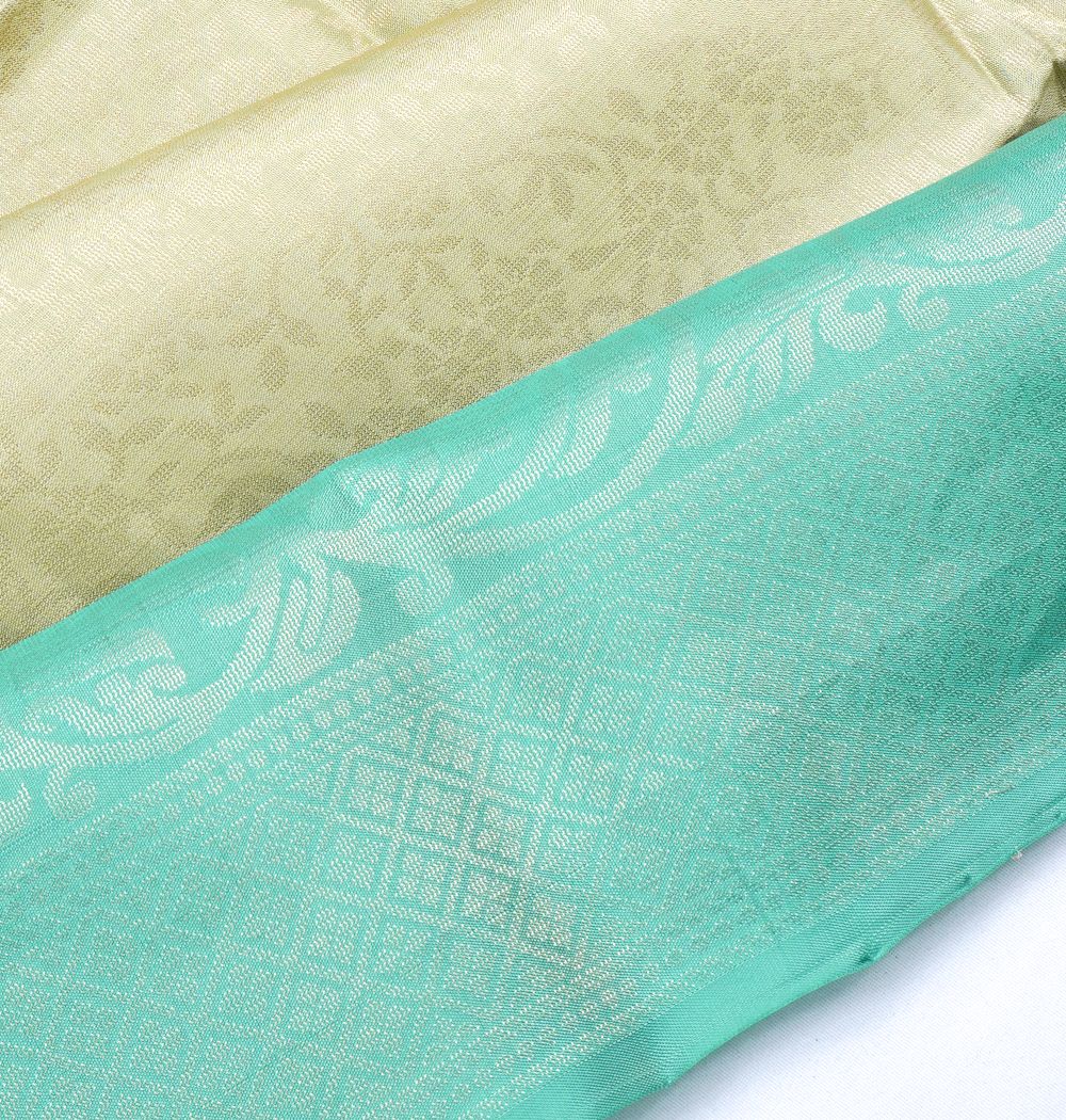 Coimbatore SIlk Brocade Sea Green Saree
