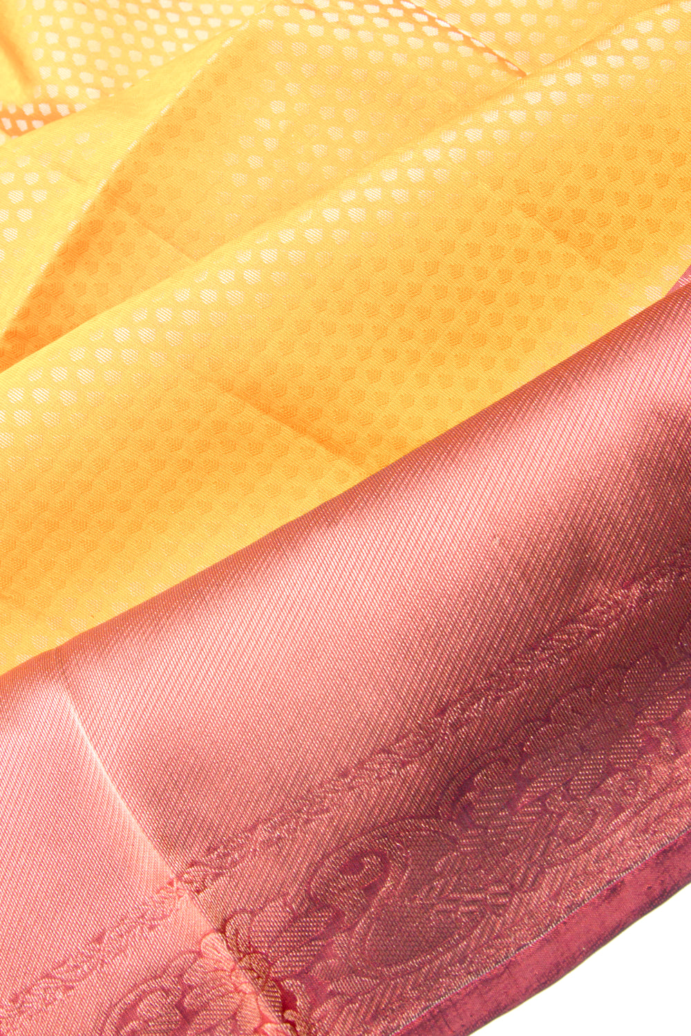 Coimbatore Silk Brocade Mustard Yellow Saree