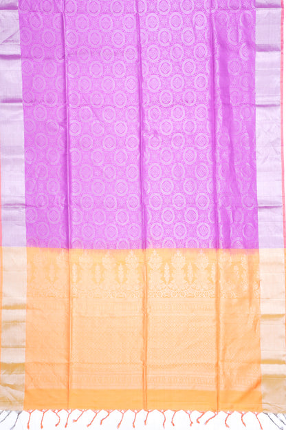 Coimbatore Silk Brocade Purple Saree