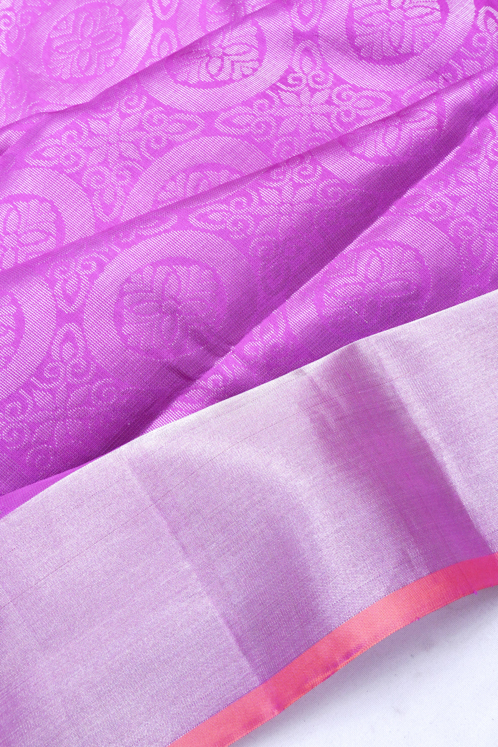 Coimbatore Silk Brocade Purple Saree