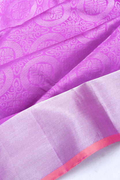 Coimbatore Silk Brocade Purple Saree
