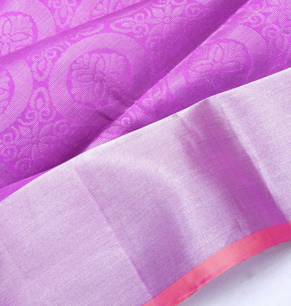 Coimbatore Silk Brocade Purple Saree