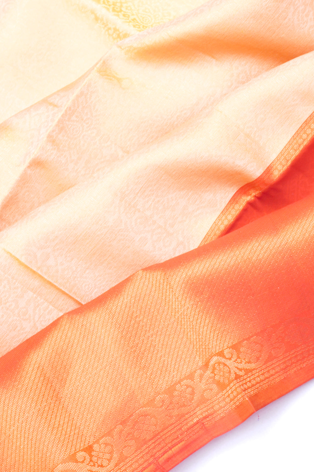 Coimbatore Silk Brocade Cream Saree