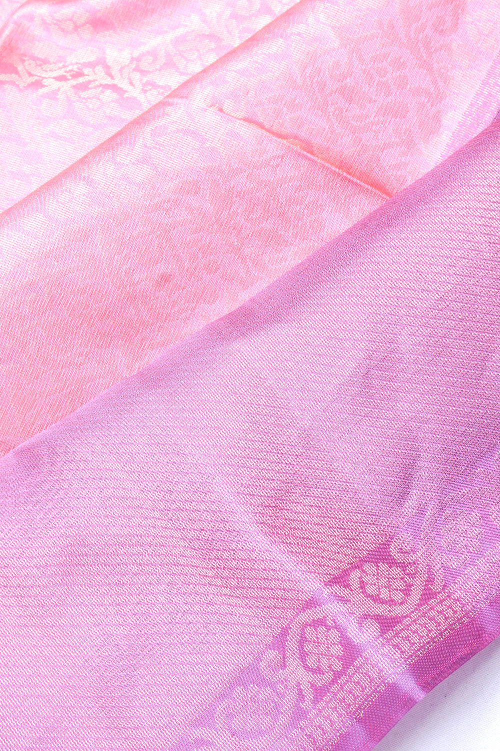 Coimbatore Silk Brocade Baby Pink Saree