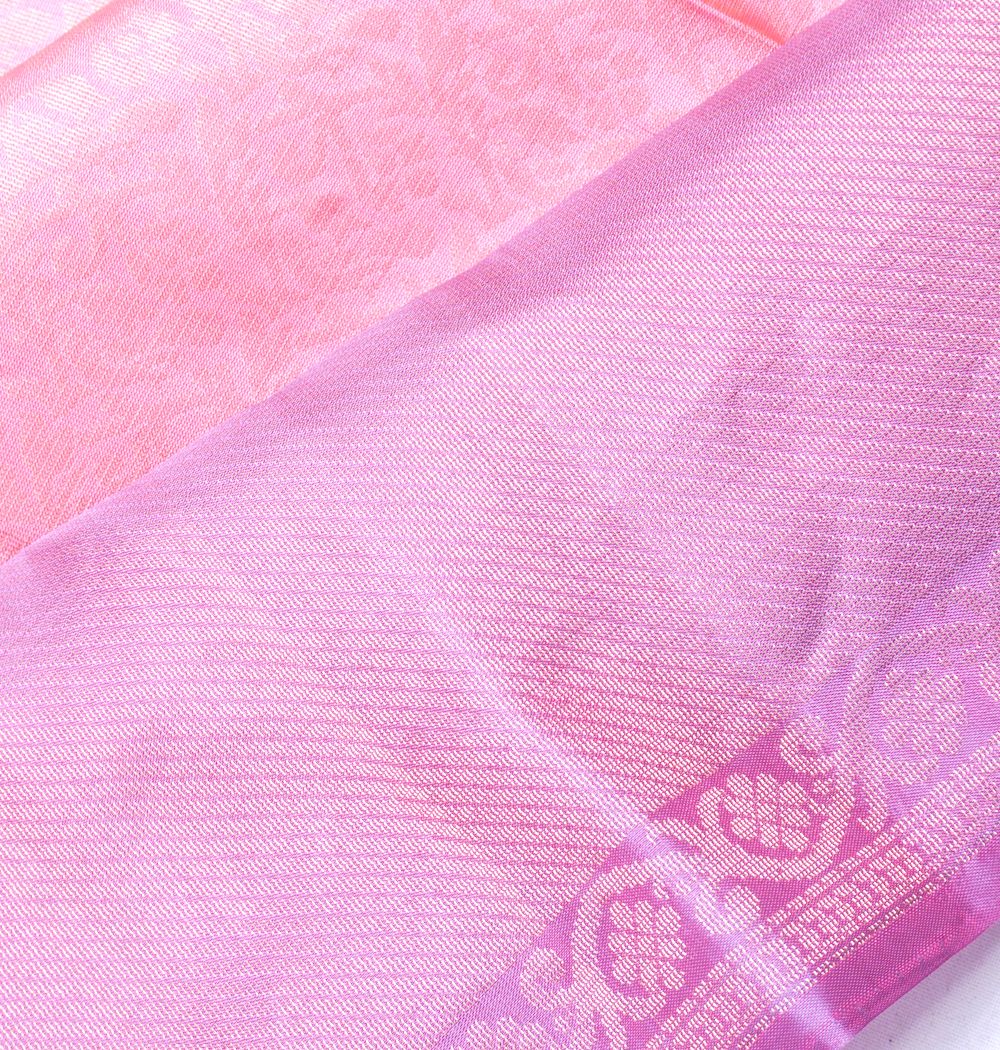Coimbatore Silk Brocade Baby Pink Saree