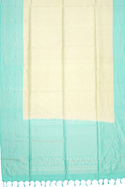Coimbatore Silk Brocade Pista Green Saree