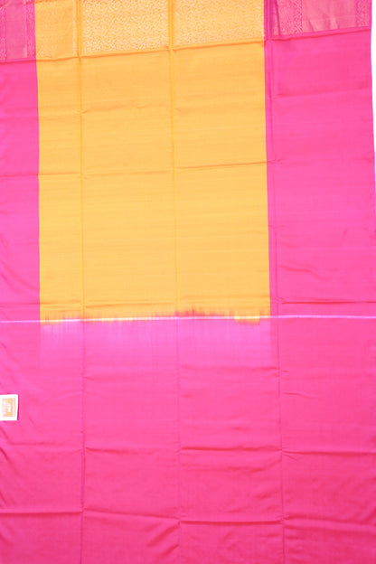 Coimbatore Silk Brocade Orange Saree