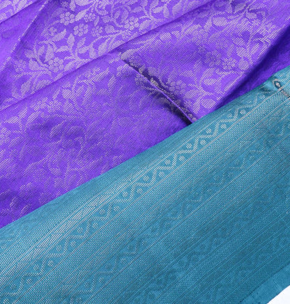 Coimbatore Silk Brocade Violet Saree
