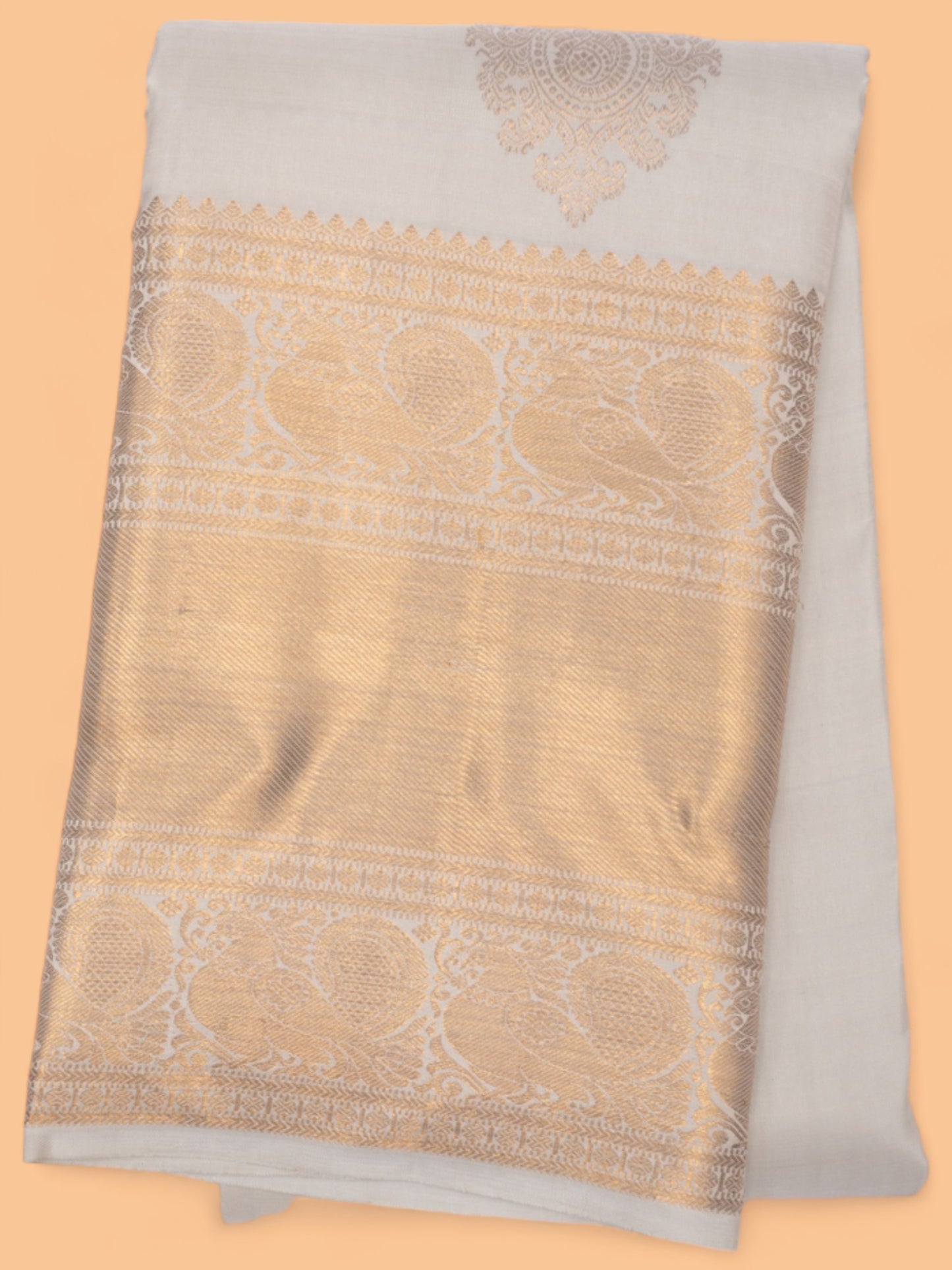 Taranga Kanchi Silk Butta Grey Saree