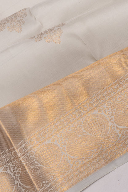 Taranga Kanchi Silk Butta Grey Saree