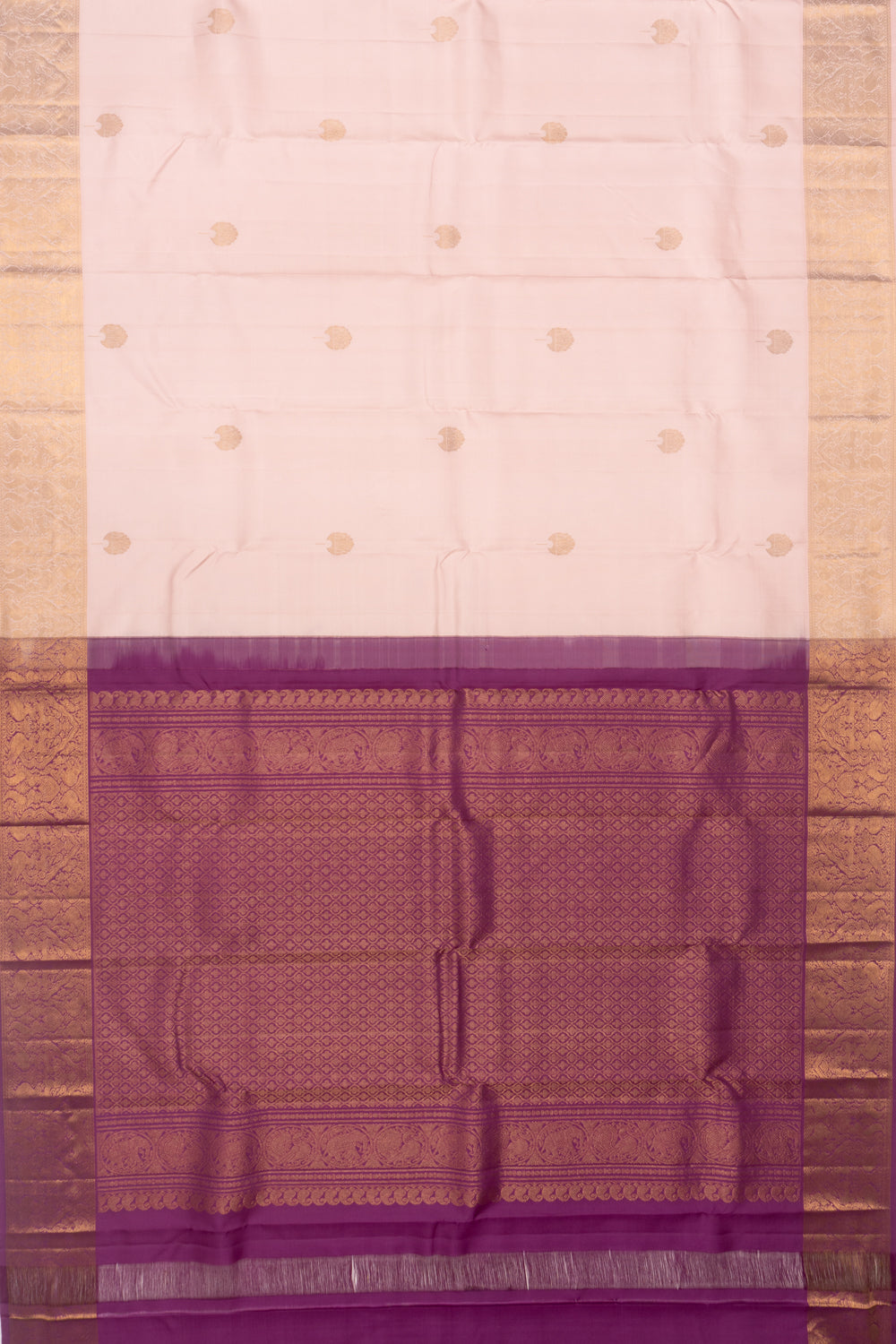Kanchipuram Silk Butta Baby Pink Saree