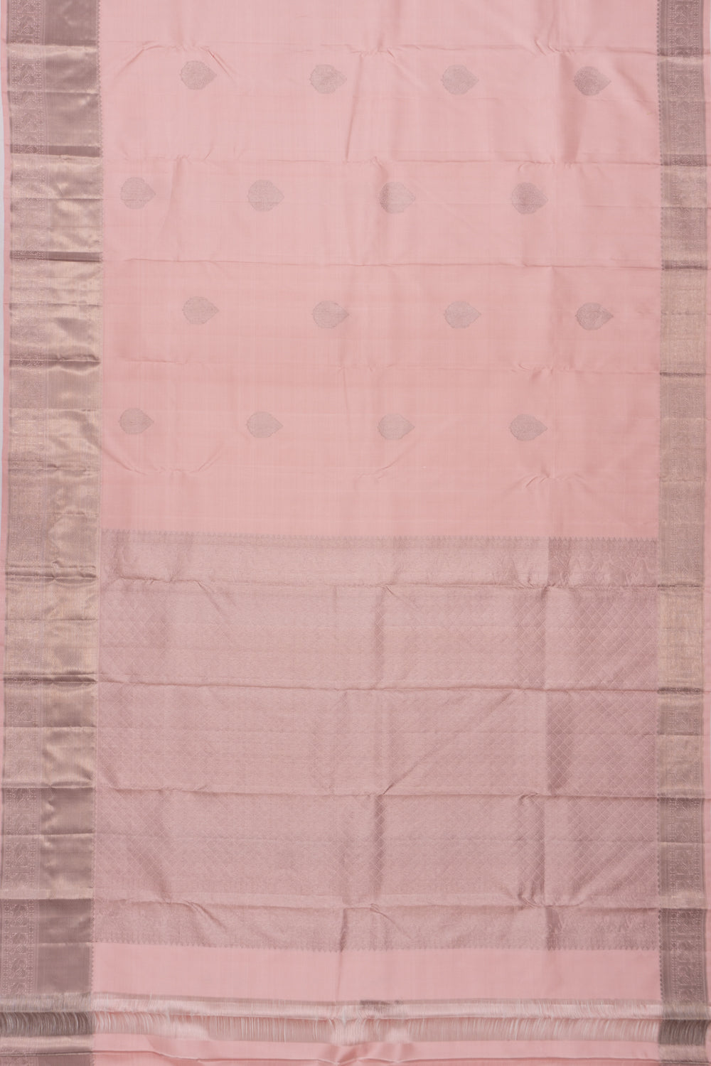 Kanchipuram SIlk Butta Baby Pink Saree