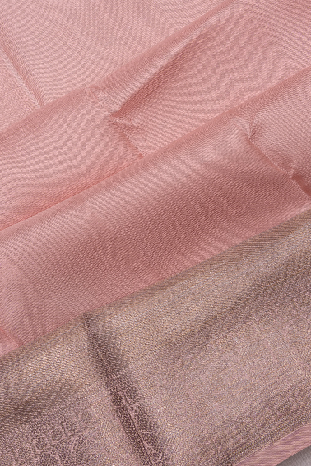 Kanchipuram SIlk Butta Baby Pink Saree