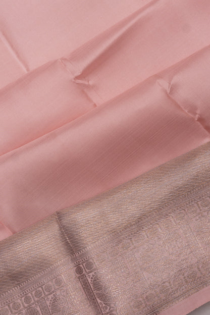 Kanchipuram SIlk Butta Baby Pink Saree