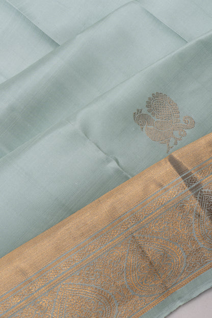 Kanchipuram Silk Butta Pastel Blue Saree